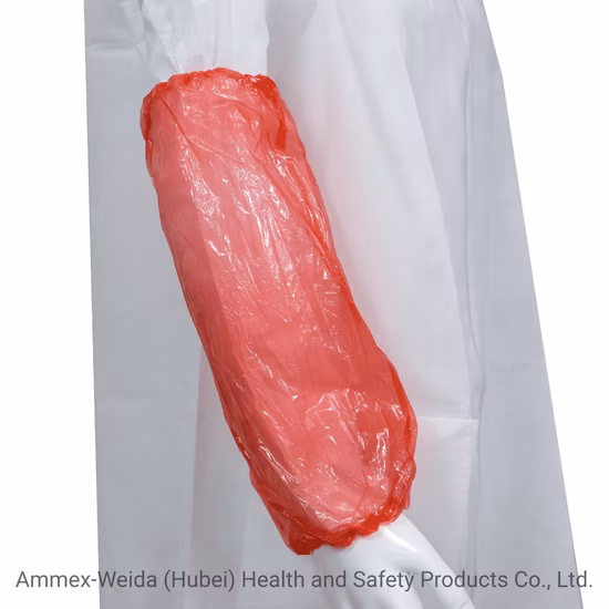 주방/식료품 사용을 위한 다채로운 손 또는 기계로 제작된 일회용 PE 슬리브 커버